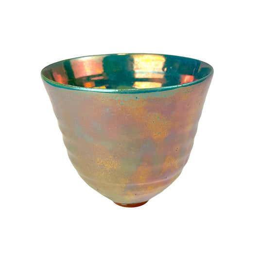 Blue Opal Luster Glaze Vase