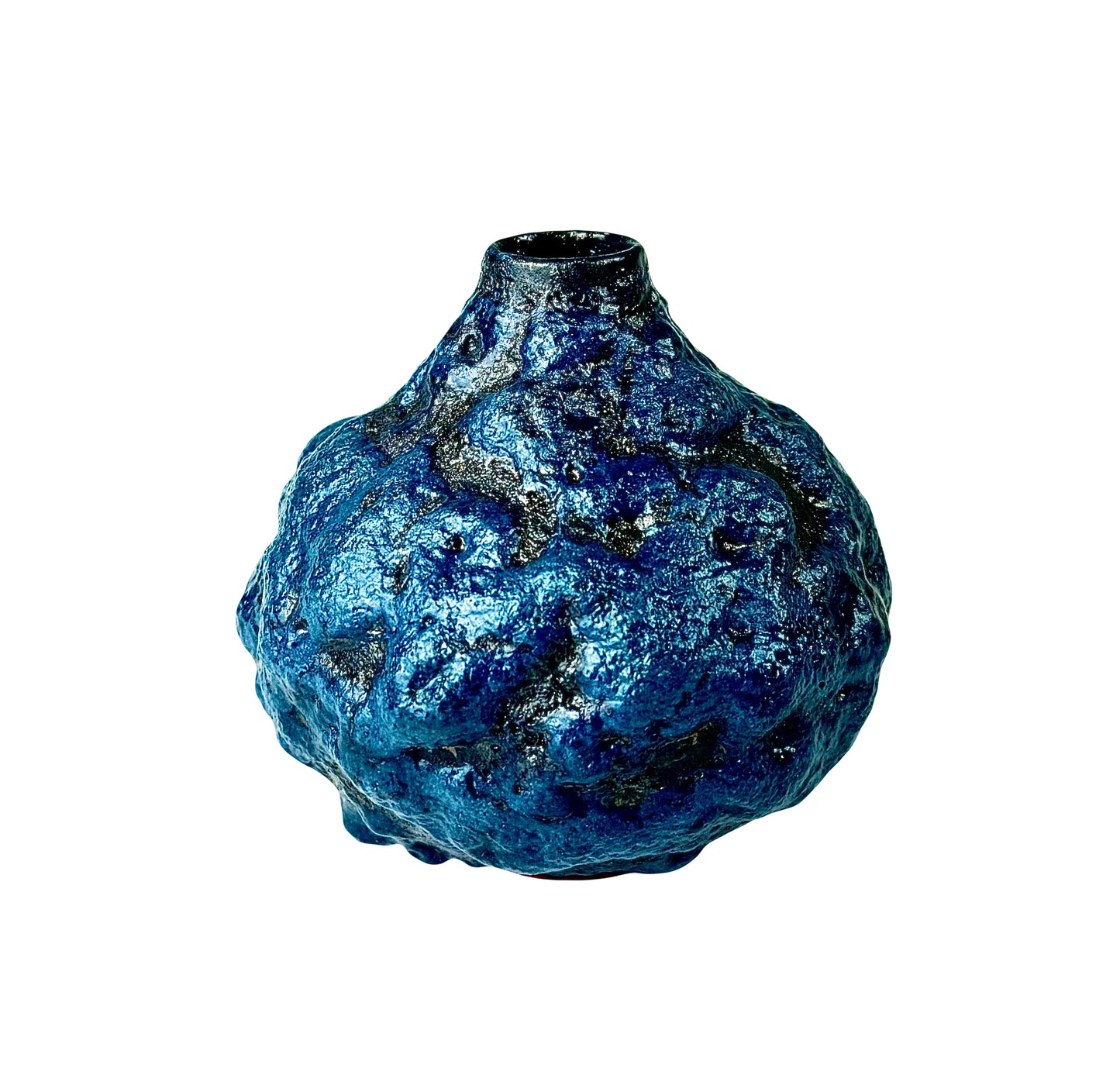 Blue Crater Vase