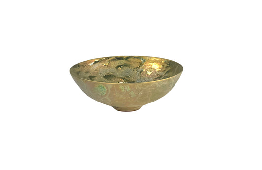 Gold Ruckle Luster Bowl