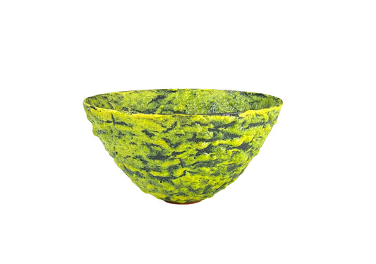Large Yellow Crater Bowl