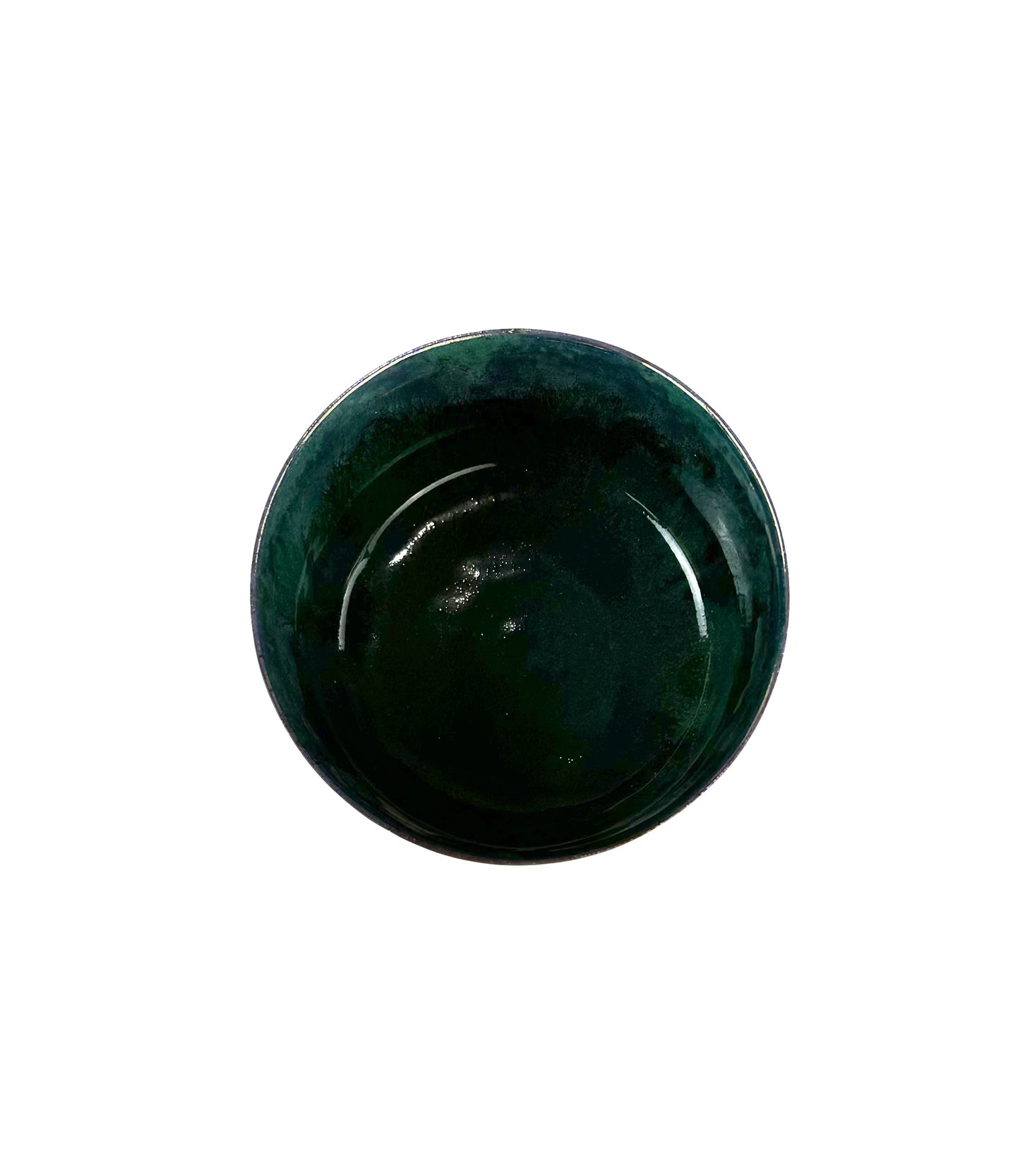 Green and Gold Reticulated Luster Bowl