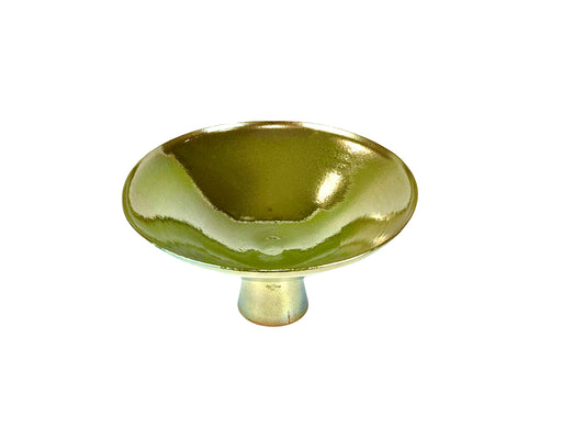 Gold Luster Footed Bowl