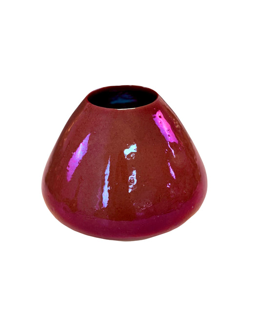 Red Copper Luster Vase