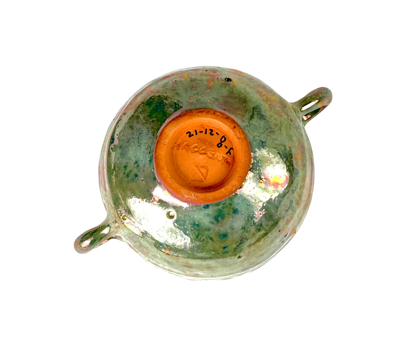 Abalone Luster Bowl With Handles