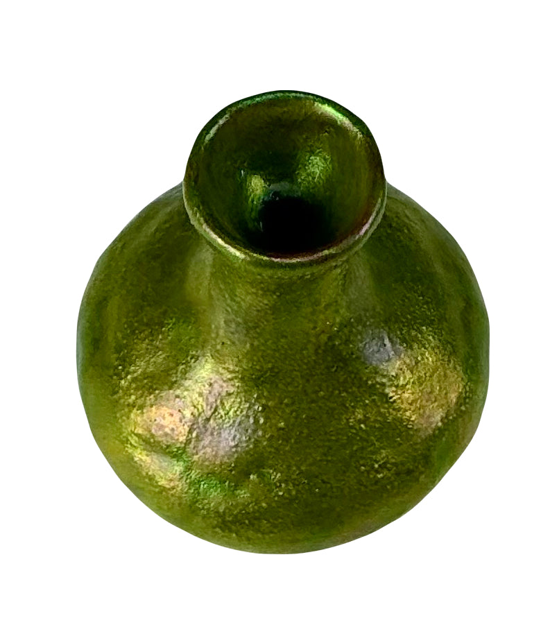 Silken Matte Green Luster Vase