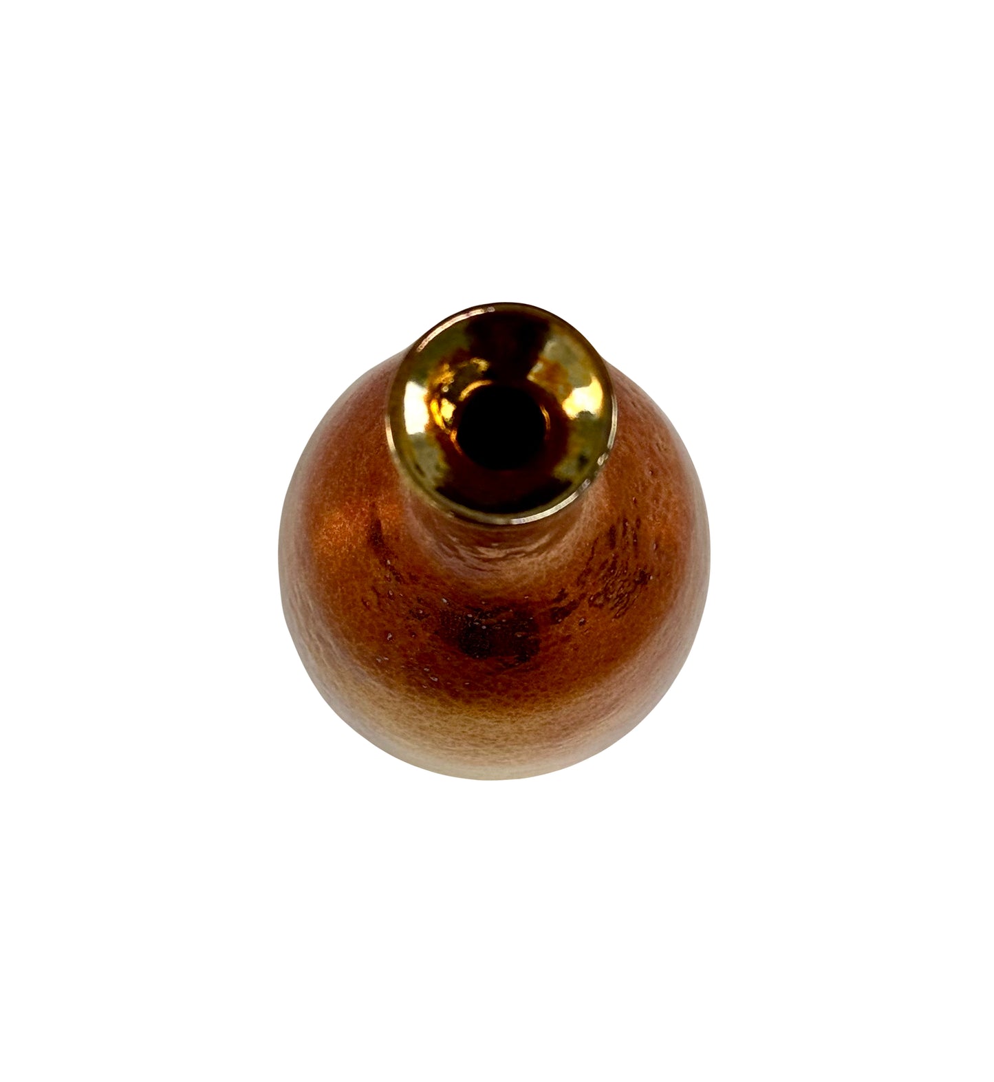 Copper Luster Reticulated Glaze Vase