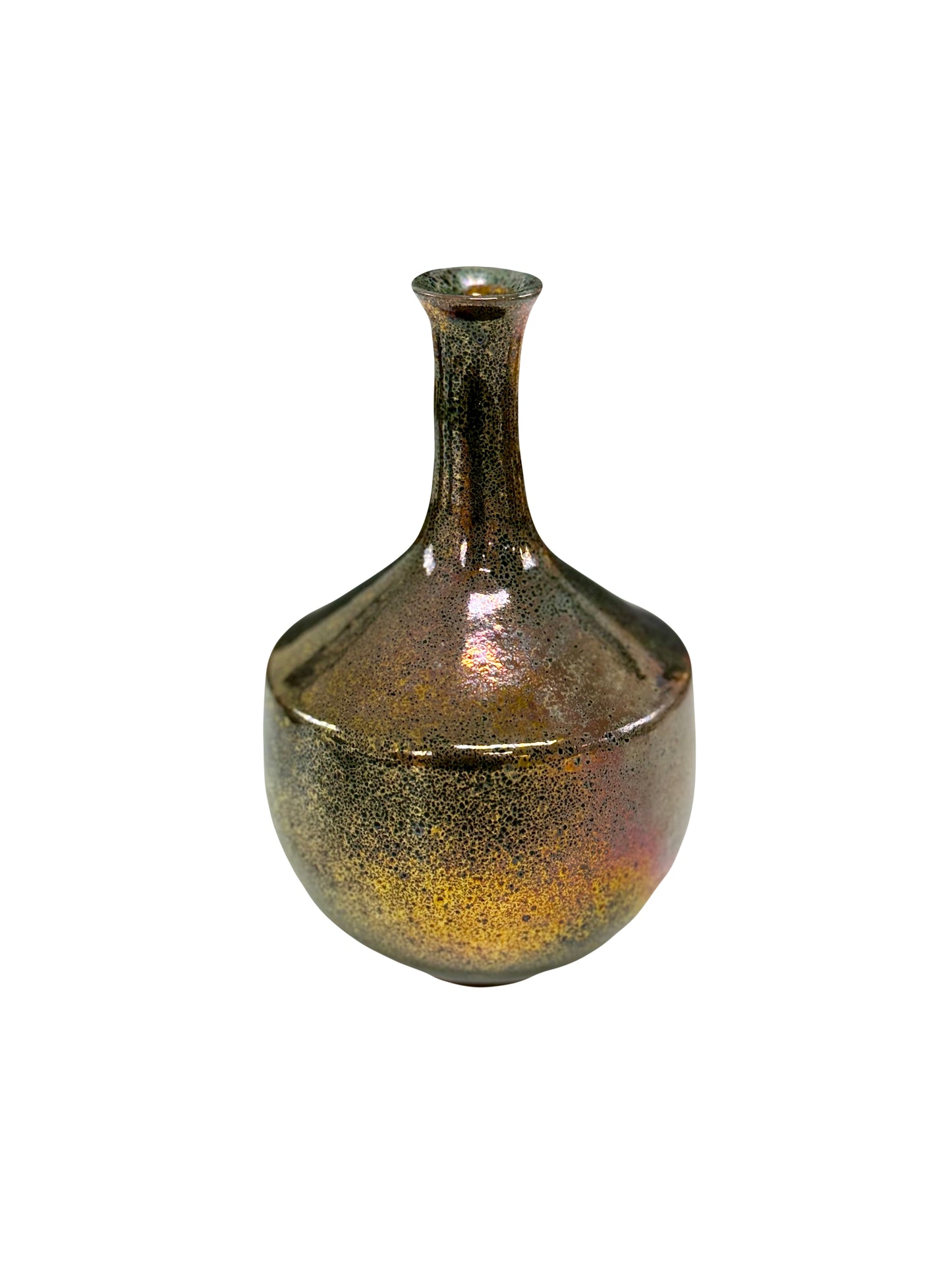 Speckled Copper Luster Glaze Vase